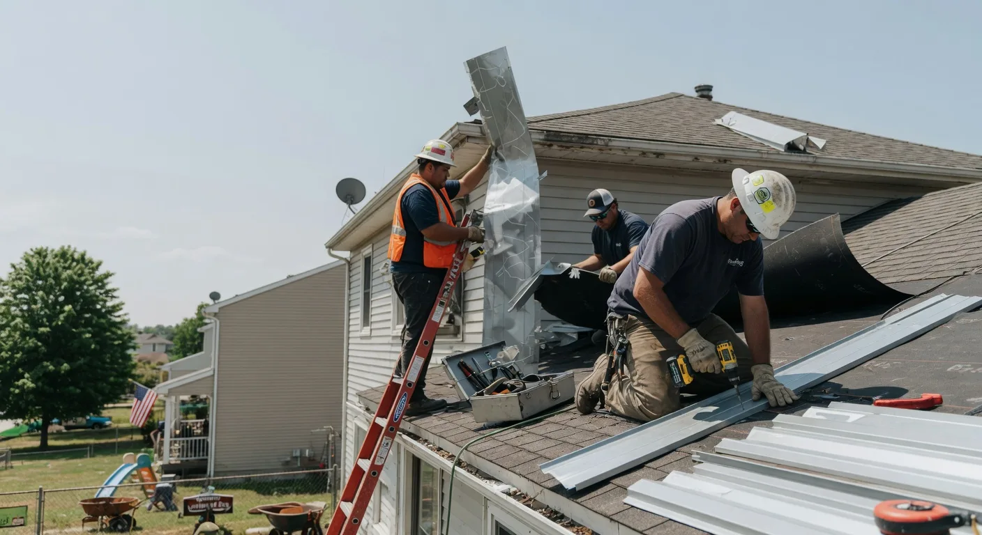 Storm Damage Metal Roof Repair in Elmwood, WI